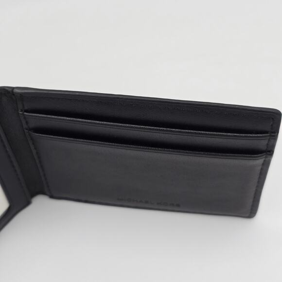 Michael Kors Jet Set Bifold Wallet Brown Logo & Black Leather - Picture 6 of 12